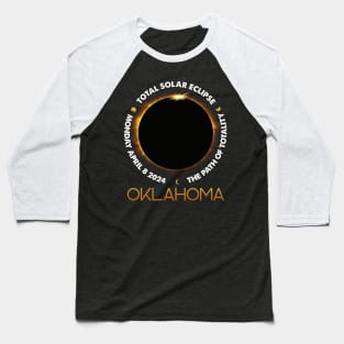 OKLAHOMA Total Solar Eclipse 2024 American Totality April 8 Baseball T-Shirt